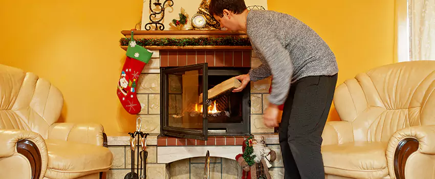 Rusted Metal Fireplace Restoration in Pittsfield, Massachusetts