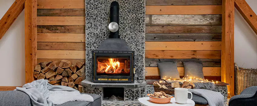 Thelin Hearth Products Direct Vent Gas Stove Fireplace Inspection in Pittsfield, Massachusetts